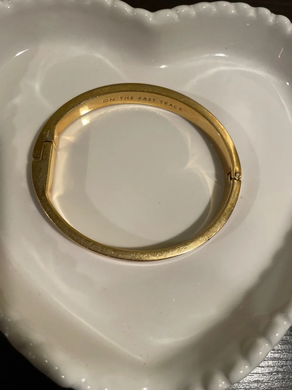 Kate Spade "On the Fast Track" Enamel Bangle Bracelet - Picture 3 of 7